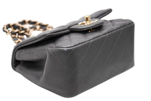 Load image into Gallery viewer, 極美品 CHANEL シャネル ミニマトラッセ17 シングルフラップ ショルダーバッグ 29番台 ココマーク ラムスキン グレー 中古 4b012064