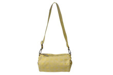 Load image into Gallery viewer, CHANEL シャネル ニュートラベルライン ミニドラムショルダーバッグ 筒形 7番台 ナイロンジャガード イエロー 良品 中古 4b001209