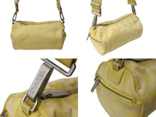 Load image into Gallery viewer, CHANEL シャネル ニュートラベルライン ミニドラムショルダーバッグ 筒形 7番台 ナイロンジャガード イエロー 良品 中古 4b001209