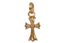 Load image into Gallery viewer, 極美品 CHROME HEARTS クロムハーツ ベイビーファット 22K クロスチャーム 3.7g ペンダントトップ ゴールド 中古 4b012270