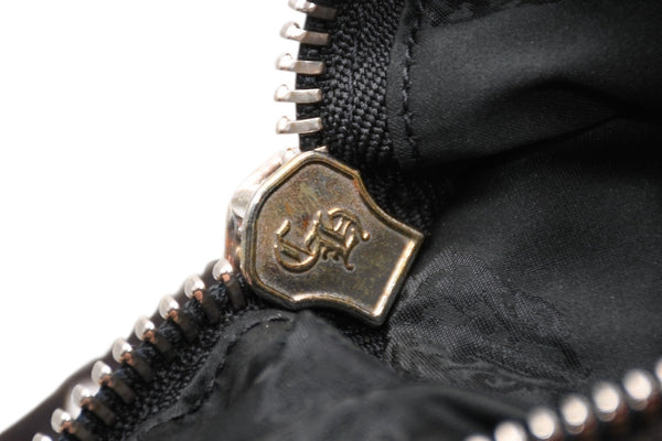 極美品 CHROME HEARTS クロムハーツ DUFFLE BAG MINI ダッフルバッグ ミニ ハンドバッグ セメタリークロスパッチ ハラコ レザー 中古 4b012211