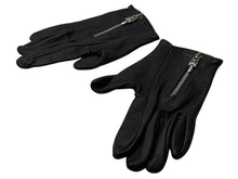 Load image into Gallery viewer, CHROME HEARTS クロムハーツ DGR ZIP GROVE ダガージップ レザーグローブ 手袋 サイズ8 ブラック シルバー925 美品 中古 4b008452