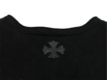 Load image into Gallery viewer, CHROME HEARTS クロムハーツ カシミヤ ニット ボタンベスト サイズＬ 黒 美品 中古 4b010874