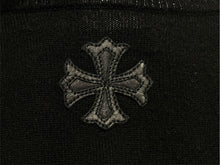 Load image into Gallery viewer, CHROME HEARTS クロムハーツ カシミヤ ニット ボタンベスト サイズＬ 黒 美品 中古 4b010874