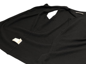 CHROME HEARTS クロムハーツ カシミヤ ニット ボタンベスト サイズＬ 黒 美品 中古 4b010874