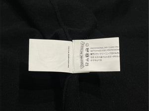 CHROME HEARTS クロムハーツ カシミヤ ニット ボタンベスト サイズＬ 黒 美品 中古 4b010874