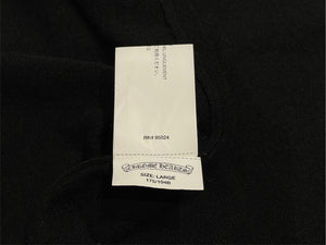 CHROME HEARTS クロムハーツ カシミヤ ニット ボタンベスト サイズＬ 黒 美品 中古 4b010874