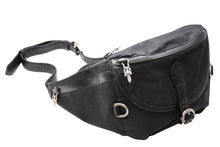Load image into Gallery viewer, CHROME HEARTS クロムハーツ SNAT PACK #1 LRG NYLON スナットパック #1 ラージ ボディバッグ ブラック シルバー925 美品 中古 4b012195