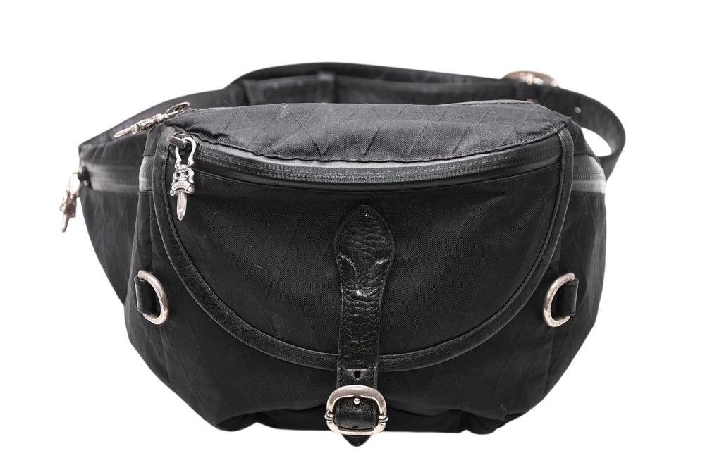 CHROME HEARTS SNAT PACK #1 LRG NYLON Snat Pack #1 Large Body Bag Black Silver 925 Good Condition Used 4b012195