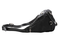 Load image into Gallery viewer, CHROME HEARTS クロムハーツ SNAT PACK #1 LRG NYLON スナットパック #1 ラージ ボディバッグ ブラック シルバー925 美品 中古 4b012195