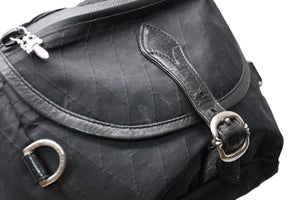 CHROME HEARTS クロムハーツ SNAT PACK #1 LRG NYLON スナットパック #1 ラージ ボディバッグ ブラック シルバー925 美品 中古 4b012195