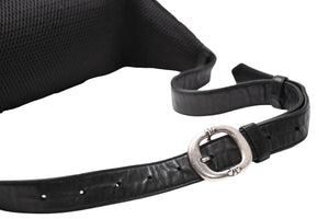 CHROME HEARTS クロムハーツ SNAT PACK #1 LRG NYLON スナットパック #1 ラージ ボディバッグ ブラック シルバー925 美品 中古 4b012195