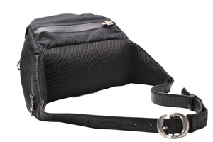 CHROME HEARTS クロムハーツ SNAT PACK #1 LRG NYLON スナットパック #1 ラージ ボディバッグ ブラック シルバー925 美品 中古 4b012195