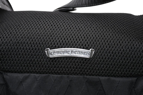 CHROME HEARTS クロムハーツ SNAT PACK #1 LRG NYLON スナットパック #1 ラージ ボディバッグ ブラック シルバー925 美品 中古 4b012195