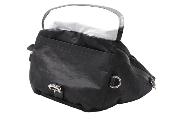 CHROME HEARTS クロムハーツ SNAT PACK #1 LRG NYLON スナットパック #1 ラージ ボディバッグ ブラック シルバー925 美品 中古 4b012195