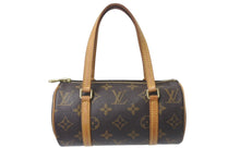 Load image into Gallery viewer, LOUIS VUITTON ルイヴィトン ハンドバッグ ミニパピヨン19 モノグラム ブラウン M51389 ゴールド金具 美品 中古 4b001218