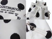 画像をギャラリービューアに読み込む, 極美品 PRADA プラダ ハンドバッグ ポーチ リナイロン ラフシモンズ 1NA369 ナイロン ドット柄 ホワイト ブラック 中古 4b001222