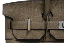 Load image into Gallery viewer, 新品同様 HERMES エルメス Haut a Courroies オータクロア40 ハンドバッグ トワル トゴ ツンドラ SV シルバー金具 B刻印 中古 4b012202
