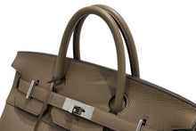Load image into Gallery viewer, 新品同様 HERMES エルメス Haut a Courroies オータクロア40 ハンドバッグ トワル トゴ ツンドラ SV シルバー金具 B刻印 中古 4b012202