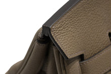 Load image into Gallery viewer, 新品同様 HERMES エルメス Haut a Courroies オータクロア40 ハンドバッグ トワル トゴ ツンドラ SV シルバー金具 B刻印 中古 4b012202
