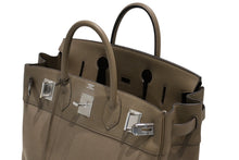 Load image into Gallery viewer, 新品同様 HERMES エルメス Haut a Courroies オータクロア40 ハンドバッグ トワル トゴ ツンドラ SV シルバー金具 B刻印 中古 4b012202