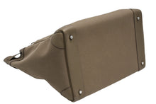 Load image into Gallery viewer, 新品同様 HERMES エルメス Haut a Courroies オータクロア40 ハンドバッグ トワル トゴ ツンドラ SV シルバー金具 B刻印 中古 4b012202