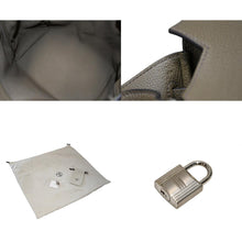 Load image into Gallery viewer, 新品同様 HERMES エルメス Haut a Courroies オータクロア40 ハンドバッグ トワル トゴ ツンドラ SV シルバー金具 B刻印 中古 4b012202