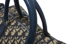 Load image into Gallery viewer, Christian Dior クリスチャンディオール ハンドバッグ トロッター柄 ミニボストンバッグ ネイビー ベージュ ヴィンテージ 良品 中古 4b011874