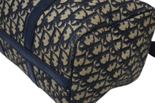 Load image into Gallery viewer, Christian Dior クリスチャンディオール ハンドバッグ トロッター柄 ミニボストンバッグ ネイビー ベージュ ヴィンテージ 良品 中古 4b011874