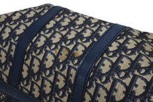 Load image into Gallery viewer, Christian Dior クリスチャンディオール ハンドバッグ トロッター柄 ミニボストンバッグ ネイビー ベージュ ヴィンテージ 良品 中古 4b011874