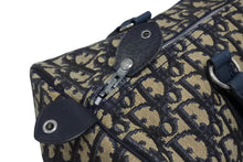 Load image into Gallery viewer, Christian Dior クリスチャンディオール ハンドバッグ トロッター柄 ミニボストンバッグ ネイビー ベージュ ヴィンテージ 良品 中古 4b011874