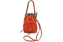 Load image into Gallery viewer, 極美品 FENDI フェンディ モントレゾール ミニ 2WAYバッグ ハンドバッグ ショルダーバッグ 8BS029 レッド 中古 4b011787