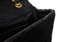 Load image into Gallery viewer, 極美品 CHANEL シャネル デカマトラッセ34 Sフラップ Wチェーンショルダーバッグ 3番台 ココマーク パイル ブラック ゴールド金具 中古 4b012262