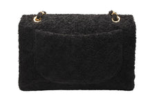 Load image into Gallery viewer, 極美品 CHANEL シャネル デカマトラッセ34 Sフラップ Wチェーンショルダーバッグ 3番台 ココマーク パイル ブラック ゴールド金具 中古 4b012262