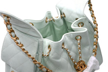Load image into Gallery viewer, 新品同様 CHANEL シャネル シャネル25 スモール ハンドバッグ AS5293 ランダム番台 ココマーク キャビアスキン グリーン 中古 4b012309