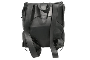 極美品 CHROME HEARTS クロムハーツ BSフレア バックパック リュック ガンスリンガー レザー シルバー925 ブラック 中古 4b012530