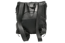 Load image into Gallery viewer, 極美品 CHROME HEARTS クロムハーツ BSフレア バックパック リュック ガンスリンガー レザー シルバー925 ブラック 中古 4b012530