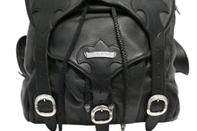 Load image into Gallery viewer, 極美品 CHROME HEARTS クロムハーツ BSフレア バックパック リュック ガンスリンガー レザー シルバー925 ブラック 中古 4b012530
