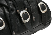 Load image into Gallery viewer, 極美品 CHROME HEARTS クロムハーツ BSフレア バックパック リュック ガンスリンガー レザー シルバー925 ブラック 中古 4b012530