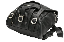 Load image into Gallery viewer, 極美品 CHROME HEARTS クロムハーツ BSフレア バックパック リュック ガンスリンガー レザー シルバー925 ブラック 中古 4b012530