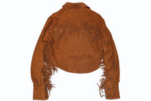 Load image into Gallery viewer, CHROME HEARTS クロムハーツ フリンジ スエード ジャケット レディース ブラウン 美品 中古 4b012316