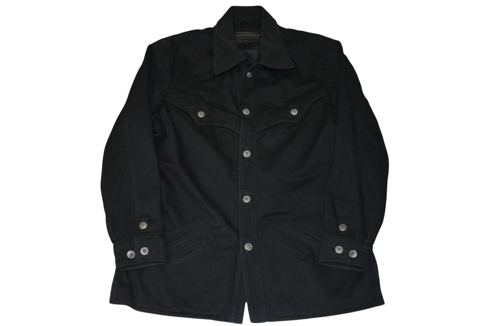 Very Good Condition CHROME HEARTS OLD DENIM WESTERN Western Denim Jacket Black Size M Used 4b012292