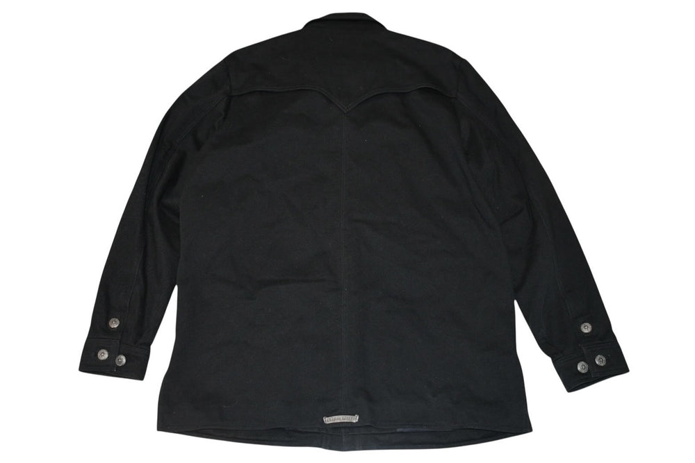 Very Good Condition CHROME HEARTS OLD DENIM WESTERN Western Denim Jacket Black Size M Used 4b012292