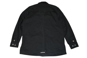 極美品 CHROME HEARTS クロムハーツ OLD DENIM WESTERN ウエスタン デニム ジャケット ブラック 黒 サイズM 中古 4b012292