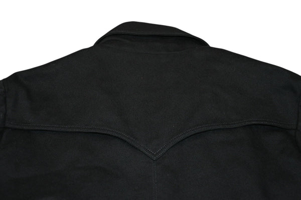 極美品 CHROME HEARTS クロムハーツ OLD DENIM WESTERN ウエスタン デニム ジャケット ブラック 黒 サイズM 中古 4b012292