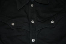 Load image into Gallery viewer, 極美品 CHROME HEARTS クロムハーツ OLD DENIM WESTERN ウエスタン デニム ジャケット ブラック 黒 サイズM 中古 4b012292