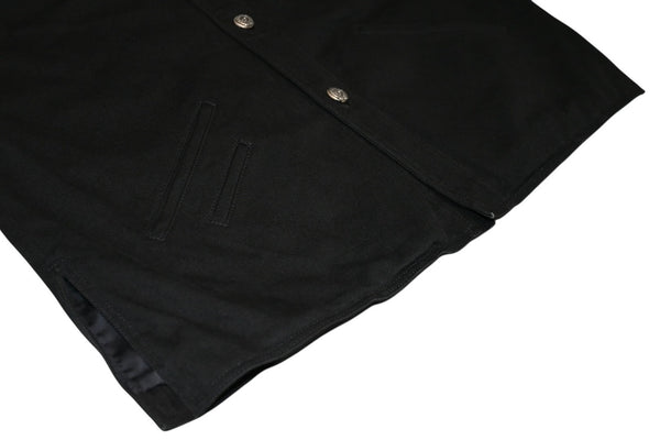 極美品 CHROME HEARTS クロムハーツ OLD DENIM WESTERN ウエスタン デニム ジャケット ブラック 黒 サイズM 中古 4b012292
