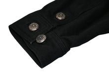 Load image into Gallery viewer, 極美品 CHROME HEARTS クロムハーツ OLD DENIM WESTERN ウエスタン デニム ジャケット ブラック 黒 サイズM 中古 4b012292