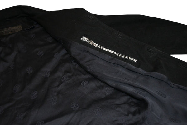 極美品 CHROME HEARTS クロムハーツ OLD DENIM WESTERN ウエスタン デニム ジャケット ブラック 黒 サイズM 中古 4b012292