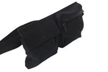 Load image into Gallery viewer, 極美品 GUCCI グッチ GGキャンバス ボディバッグ ウエストバッグ ウエストポーチ キャンバス レザー ブラック 中古 4b001232